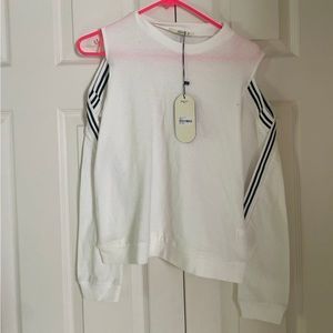 NWT cut out shoulder sweatshirt